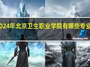 2024年北京卫生职业学院有哪些专业比较好