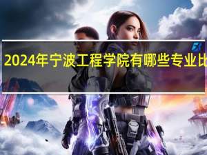 2024年宁波工程学院有哪些专业比较好