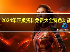 2024年正版资料免费大全特色功能介绍：2024年一码一肖100准？!-老师解读分析落实-1739.XM0.92