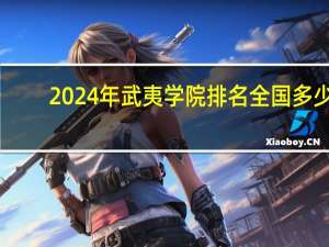 2024年武夷学院排名全国多少