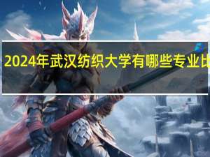 2024年武汉纺织大学有哪些专业比较好