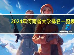 2024年河南省大学排名一览表