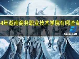 2024年湖南商务职业技术学院有哪些专业比较好