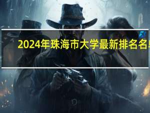 2024年珠海市大学最新排名名单