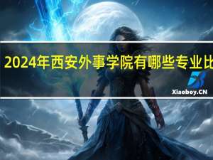 2024年西安外事学院有哪些专业比较好