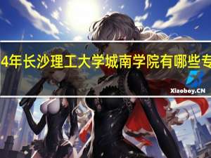 2024年长沙理工大学城南学院有哪些专业比较好