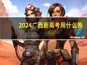 2024广西新高考用什么卷