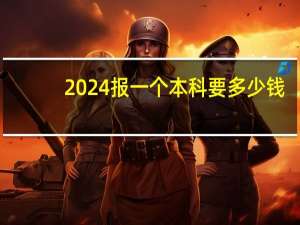 2024报一个本科要多少钱