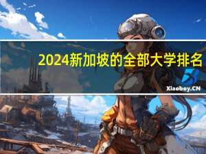 2024新加坡的全部大学排名