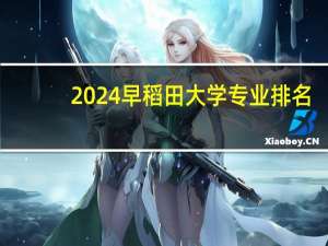 2024早稻田大学专业排名