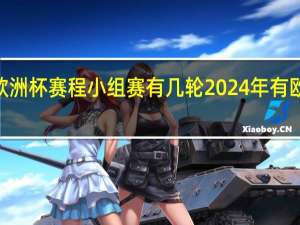 2024欧洲杯赛程小组赛有几轮 2024年有欧洲杯比赛吗
