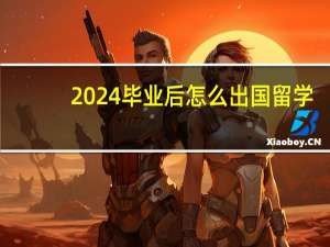 2024毕业后怎么出国留学