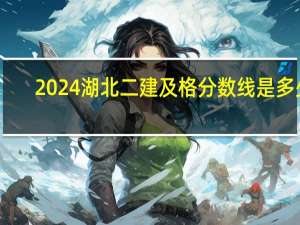 2024湖北二建及格分数线是多少