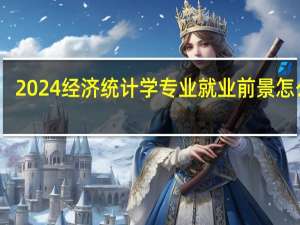 2024经济统计学专业就业前景怎么样