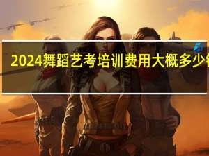 2024舞蹈艺考培训费用大概多少钱啊