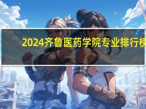 2024齐鲁医药学院专业排行榜