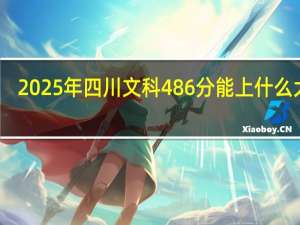 2025年四川文科486分能上什么大学