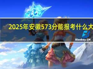 2025年安徽573分能报考什么大学