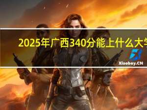 2025年广西340分能上什么大学