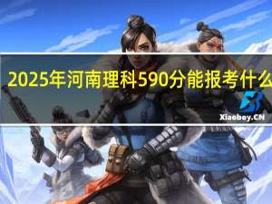 2025年河南理科590分能报考什么大学