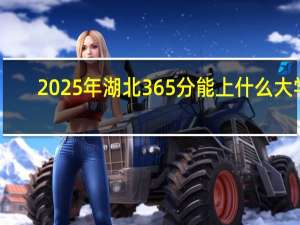 2025年湖北365分能上什么大学