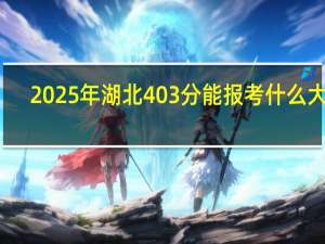 2025年湖北403分能报考什么大学