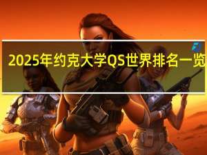 2025年约克大学QS世界排名一览大全（附历年排名）