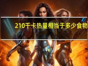 210千卡热量相当于多少食物