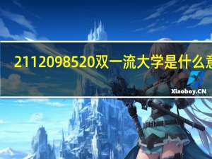 211 985 双一流大学是什么意思