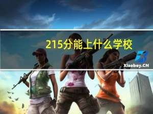 215分能上什么学校