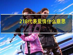 218代表爱情什么意思