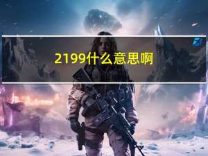 2199什么意思啊（2199什么意思）