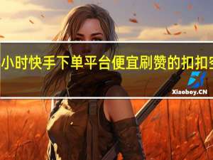 24小时快手下单平台便宜刷赞的扣扣空间说说