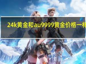 24k黄金和au9999黄金价格一样吗