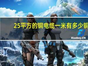 25平方的铜电缆一米有多少铜