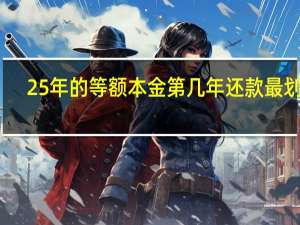 25年的等额本金第几年还款最划算