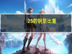 25的钢筋比重