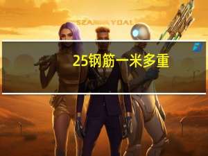 25钢筋一米多重