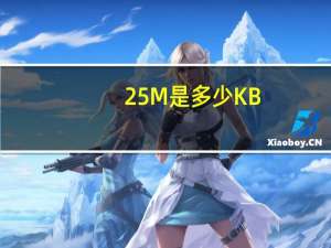 25M是多少KB