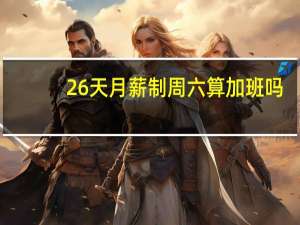 26天月薪制周六算加班吗（26天制月薪工资计算方法）