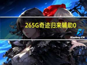 265G奇迹归来辅助 0.2 官方版（265G奇迹归来辅助 0.2 官方版功能简介）