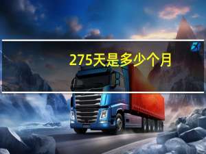 275天是多少个月