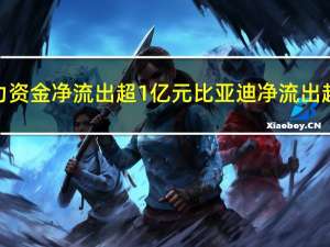 28股主力资金净流出超1亿元比亚迪净流出超12亿元