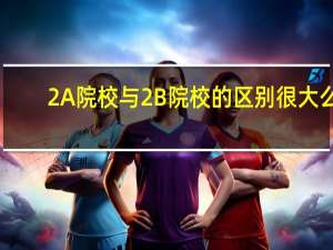 2A院校与2B院校的区别很大么