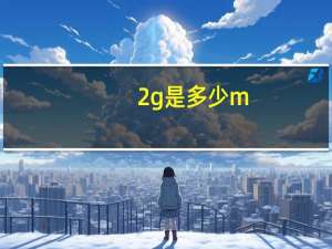 2g是多少m
