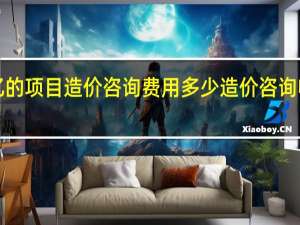 3亿的项目造价咨询费用多少 造价咨询收费标准
