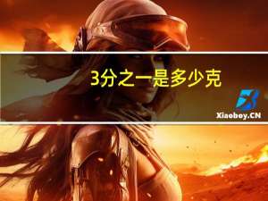 3分之一是多少克