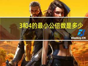 3和4的最小公倍数是多少