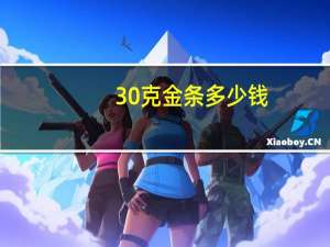 30克金条多少钱