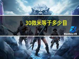 30微米等于多少目